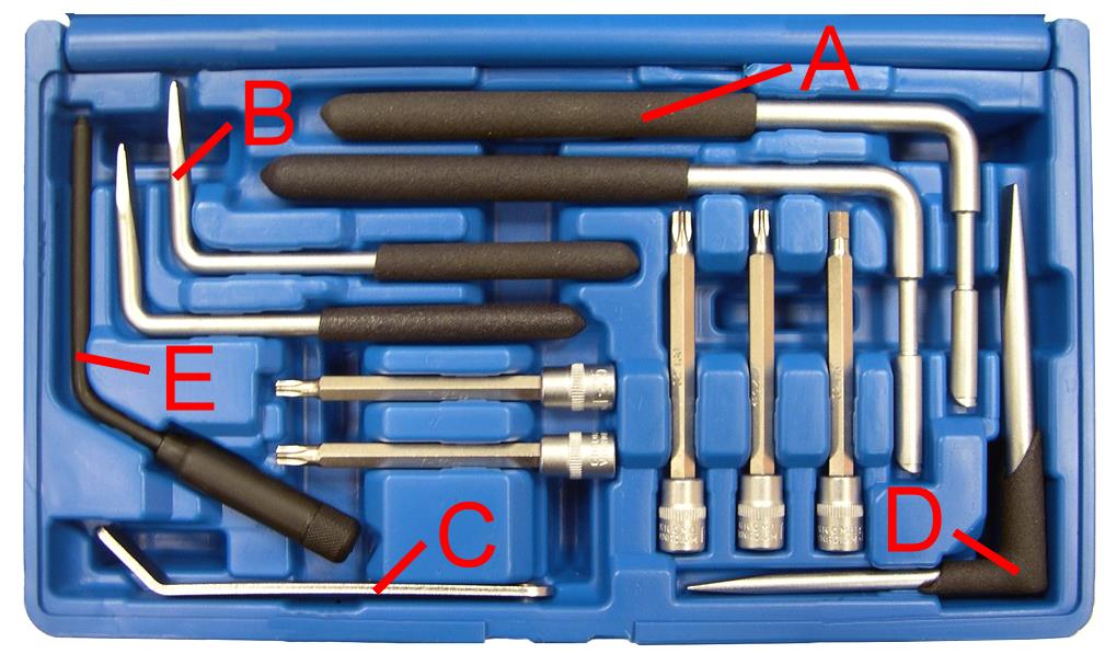 Kingtool Auto Repair Tool / Car Body Repair Tool 12pcs Airbag