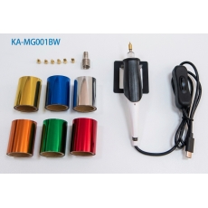 Hot foil stamping pen KA-MG001BW black cover white barrel